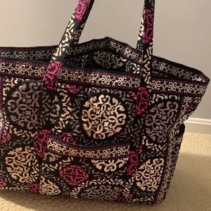 Vera Bradley Get Carried Away Canterberry Magenta (Retired) Tote XL